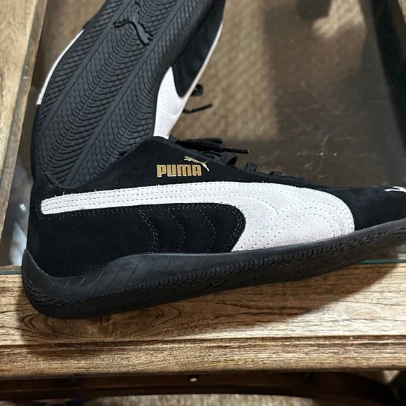 Puma Women’s Speedcat Black and Gray Suede Sneakers - Picture 6 of 9